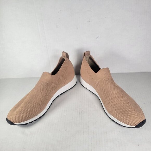 Onyx Beige Women Stretch Knit Slip-On Sneakers Size 38 US 7/7.5 - Picture 7 of 8